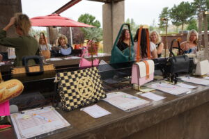 bubbles and brunch silent auction purses