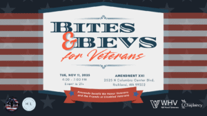 bites and bevs event for veterans event cover
